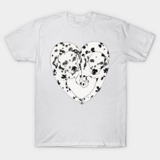 Dalmatian heart T-Shirt